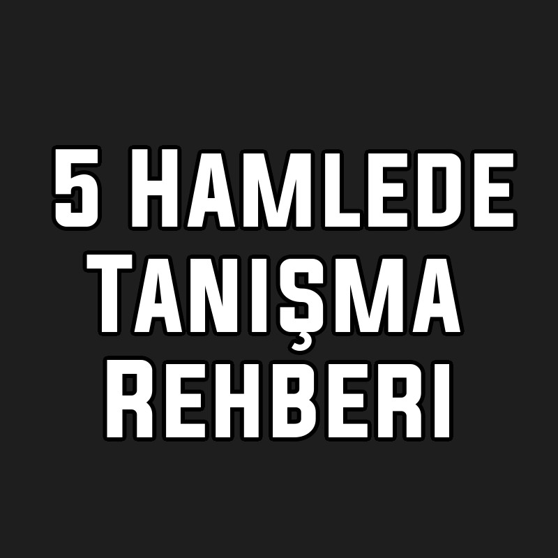 5 Hamlede Tanışma Rehberi